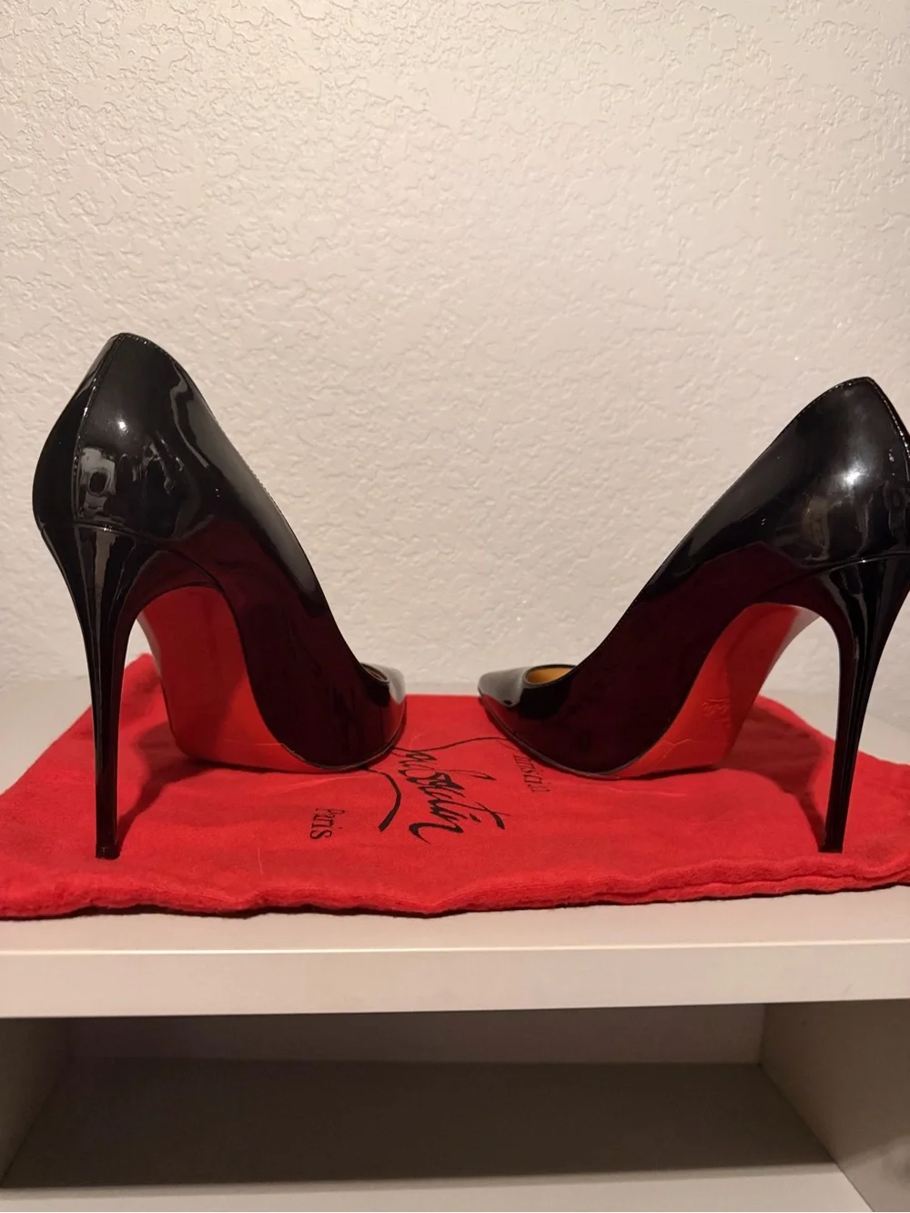 Christian Louboutin red lacquer